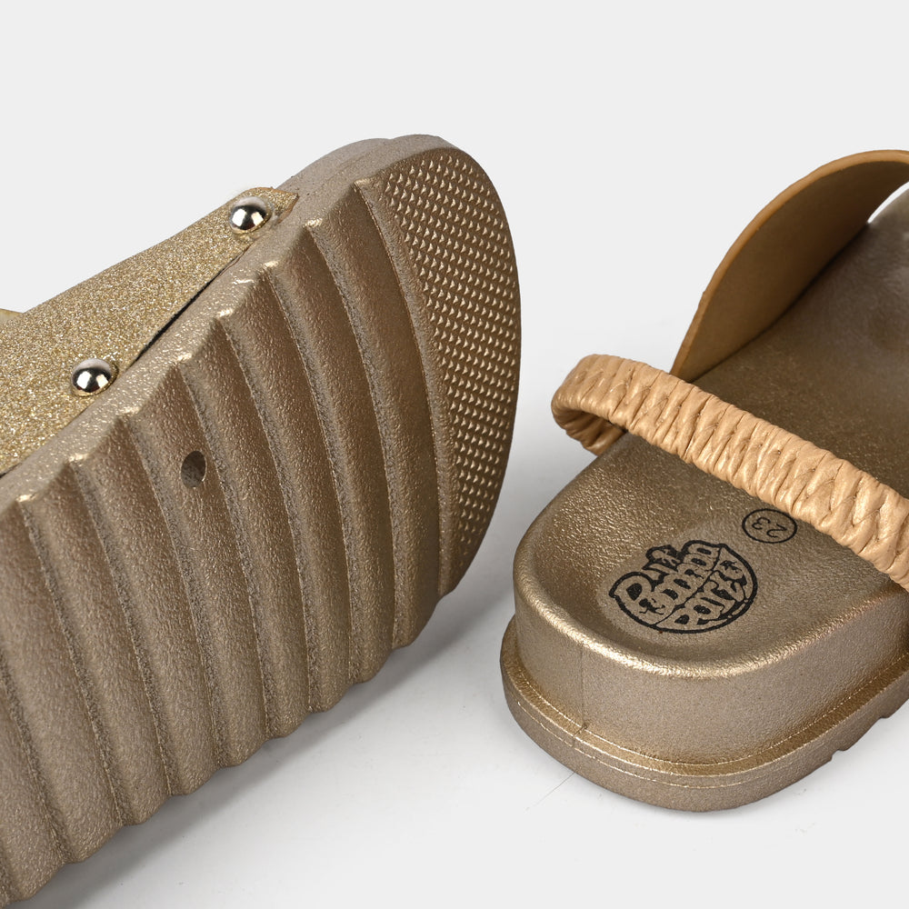 Girls Slide K-03-GOLDEN