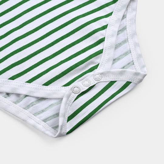 Infant Unisex Poly Cotton Jersey Basic Romper RANG-E-AZADI-Snow White