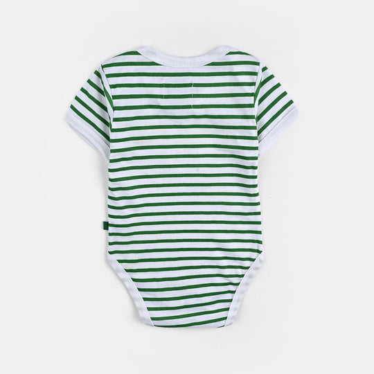 Infant Unisex Poly Cotton Jersey Basic Romper RANG-E-AZADI-Snow White