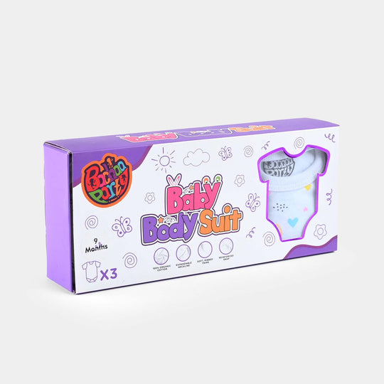 Pack Of 3 Infant Cotton Body Suit