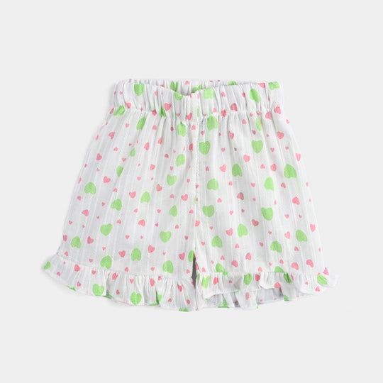 Infant Girls Cotton Jacquard 2 PC Hearts-Multi