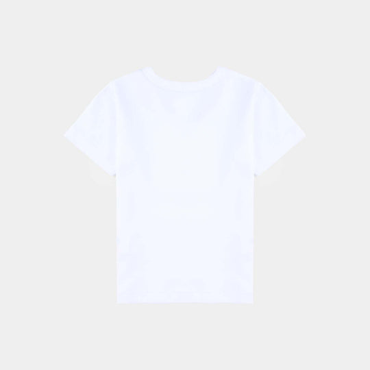 Infant Boys Cotton Interlock T-Shirt Basic-White