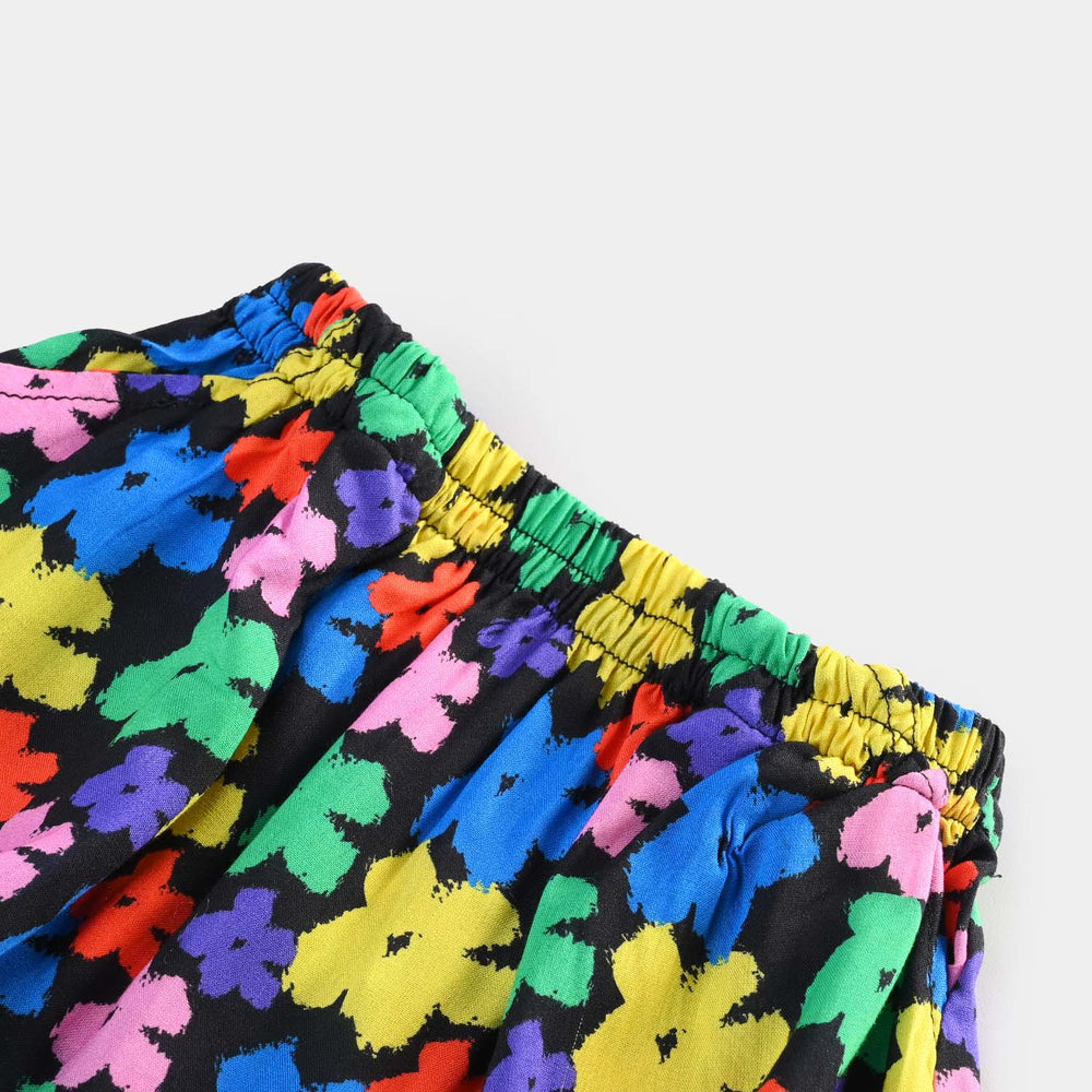 Infant Girls Viscose Skirt Floral-Multi