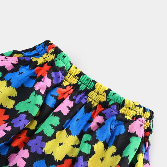 Infant Girls Viscose Skirt Floral-Multi