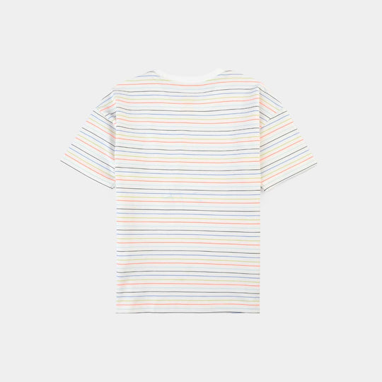 Infant Boys Yarn Dyed T-Shirt CRAB-Multi