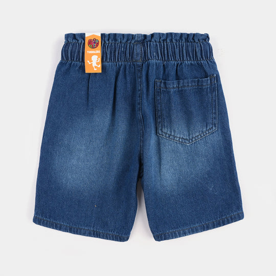 Girls Denim rigid Short Rainbow-Mid Blue