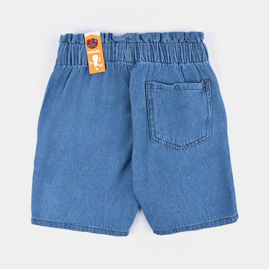 Girls Denim rigid Short Smiley World-LT.Blue