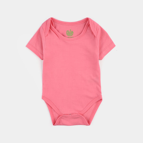 Pack Of 3 Infant Girls Cotton Jersey Basic Romper Set