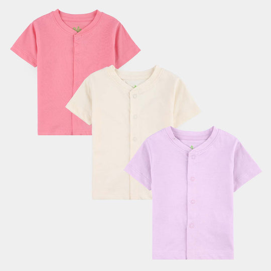 Pack OF 3 Infant Girls Cotton Jersey CARDIGAN