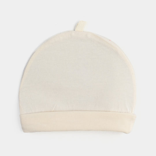 Pack OF 3 Baby Girls Cotton Caps