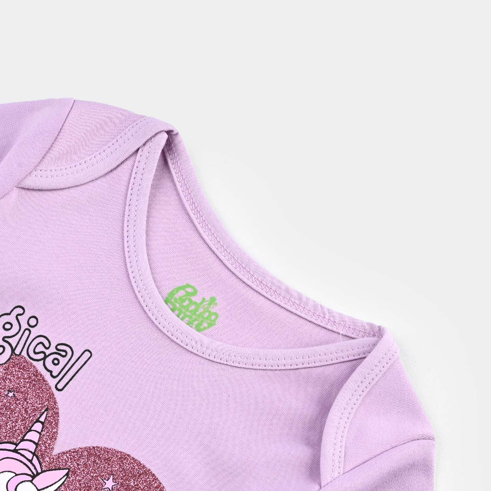 Infant Girls Cotton Interlock MAGICAL ROMPER