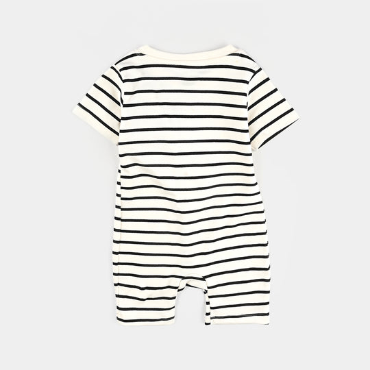 Infant Boys Cotton Interlock BOOM TIGER FASHION ROMPER