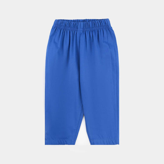 Infant Boys Cotton Poplin Kurta Pajama (Basic)-BLUE