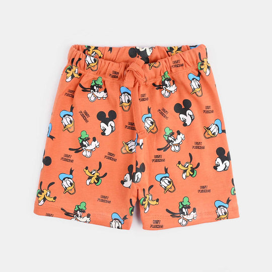 Infant Boys Cotton Interlock 2Piece -Orange