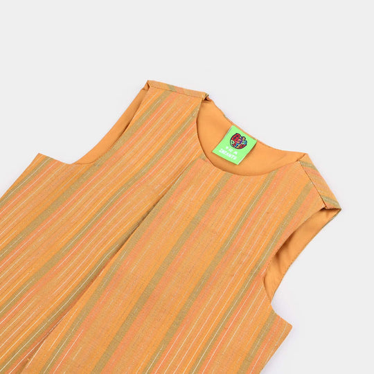 Infant Boys Poly Viscose Waistcoat (Lurex Stripes)