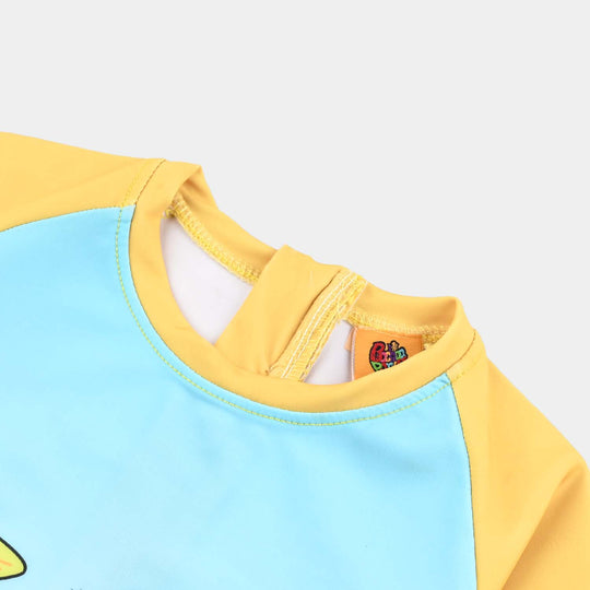 Boys Microfiber Jersey Jumper Suit-Citrus