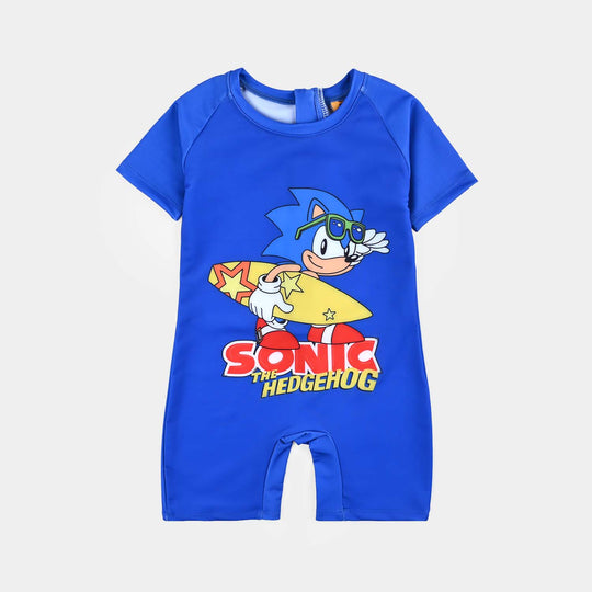 Boys Microfiber Jersey Jumper Suit-Blue