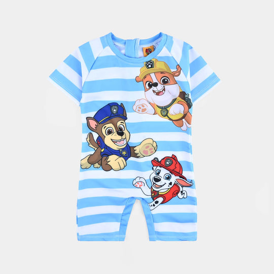 Boys Microfiber Jersey Jumper Suit-SKY BLUE