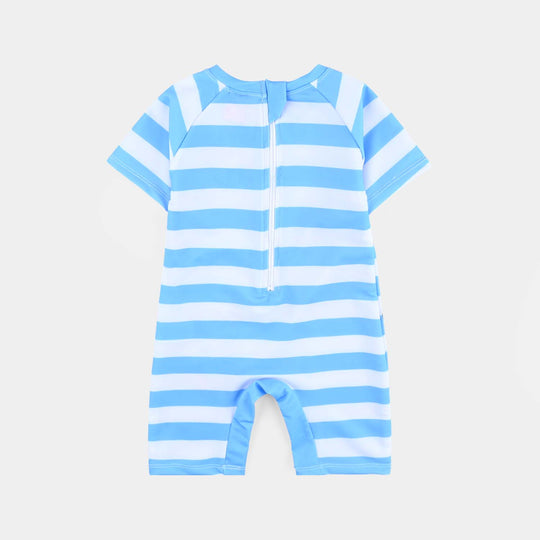 Boys Microfiber Jersey Jumper Suit-SKY BLUE
