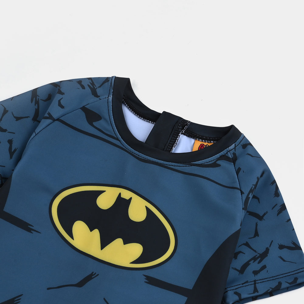 Boys Microfiber Jersey Jumper Suit-BLACK