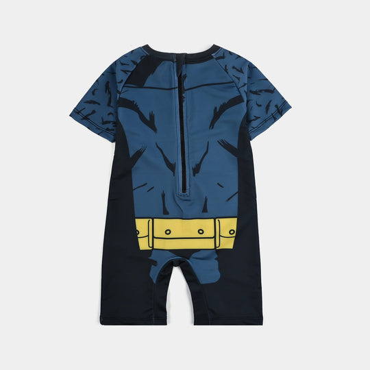 Boys Microfiber Jersey Jumper Suit-BLACK