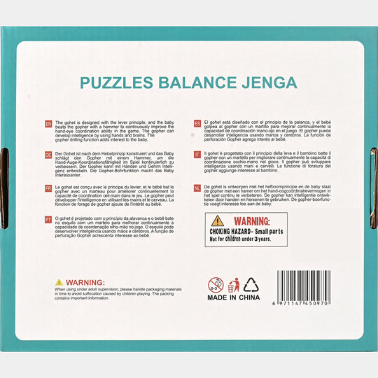 Wooden Puzzle Balance Jenga Toys For Kids