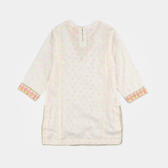 Girls Jacquard 2 Pcs Neon - WHITE