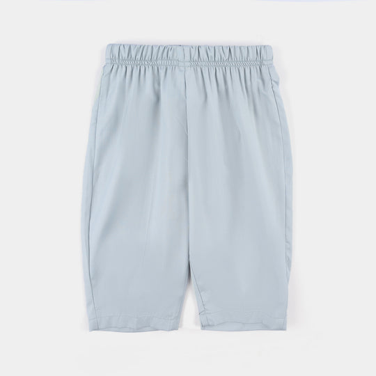 Infant Boys Poly Viscose Kurta Pajama (Lurex Dots)-Sky.Grey