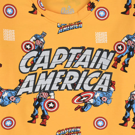 Boys Lycra Jersey T-Shirt H/S-Yellow