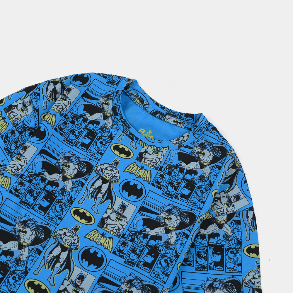 Boys Lycra Jersey T-Shirt H/S-Blue