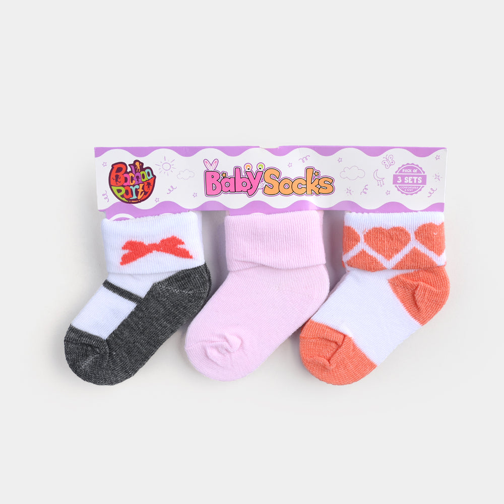 BABY SOCKS PACK OF 3 6-12 |M 63