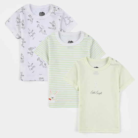 Pack OF 3 Baby Cotton Short Sleeves T-Shirts Set