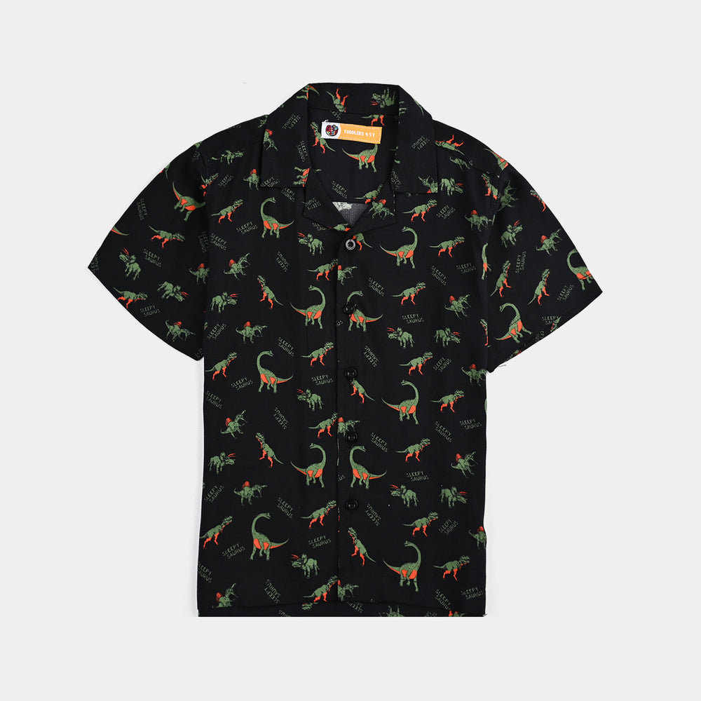 Boys Viscose Nightwear-BLACK
