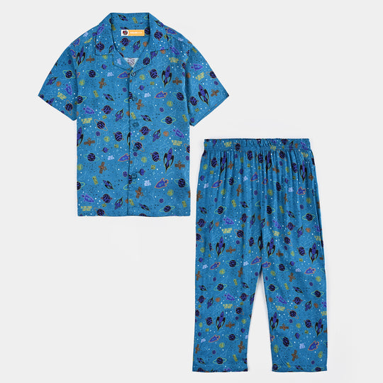 Boys Viscose Nightwear-Universe-Multi