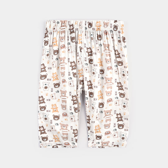 Infant Boys Viscose Nightwear-Bear-Off.White