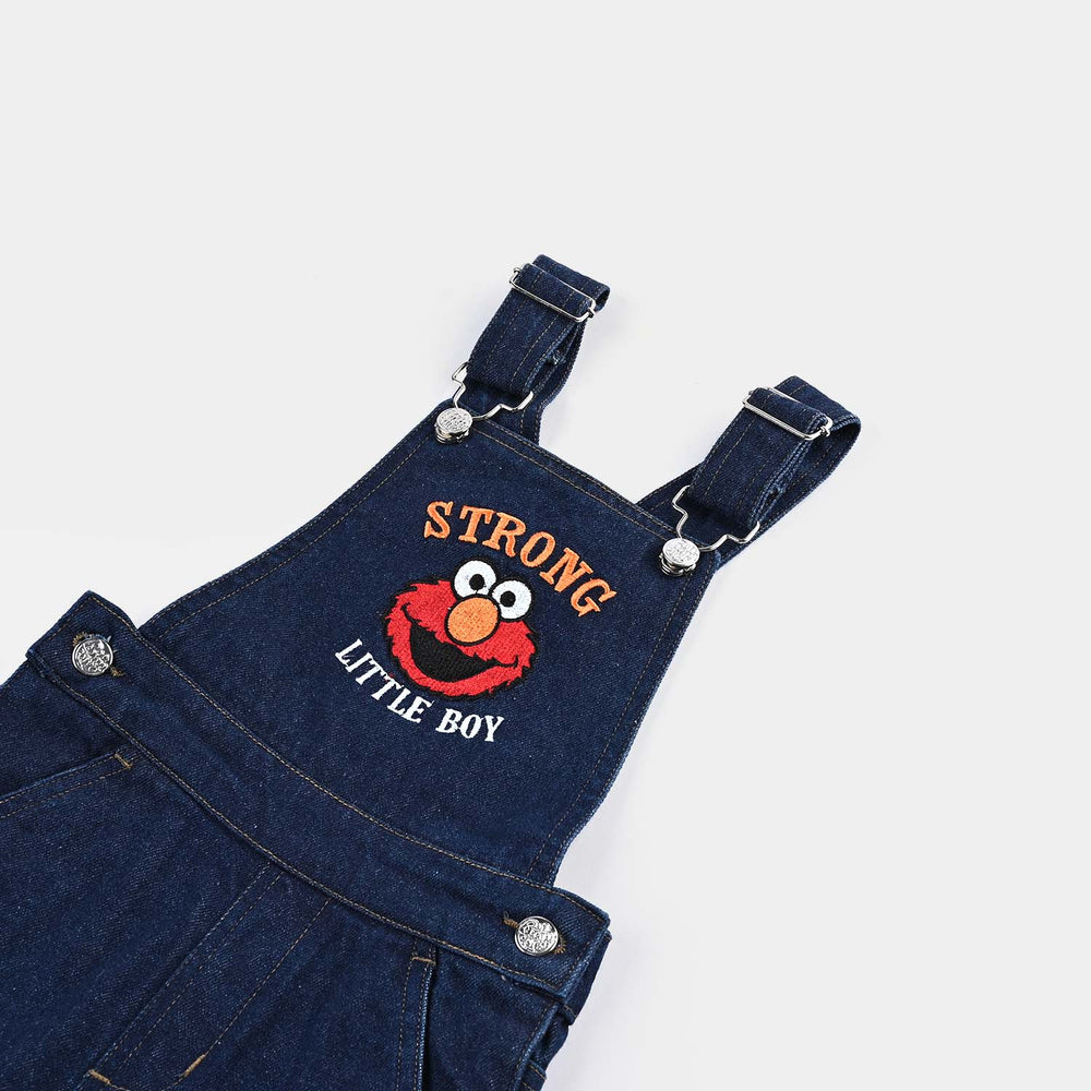 Boys Denim rigid Dangri Little Boy-DARK BLUE