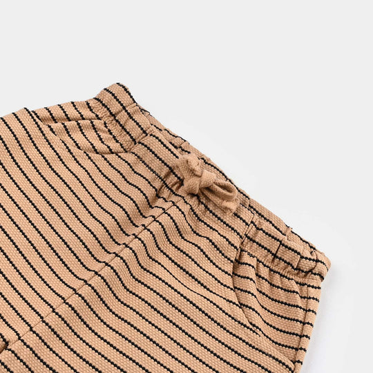 Boys Jacquard Jersey Short Surf Board Club-BROWN