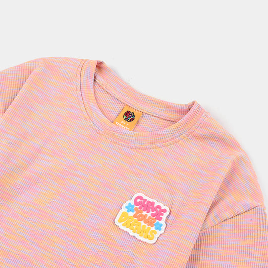 Girls Space Dyed T-Shirt H/S Chase Your Dream