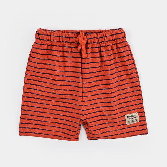 Infant Boys Jacquard Short Every Day Funday-ORANGE