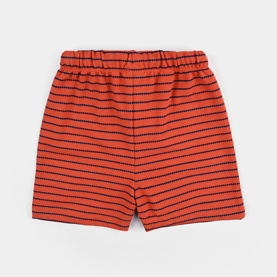 Infant Boys Jacquard Short Every Day Funday-ORANGE