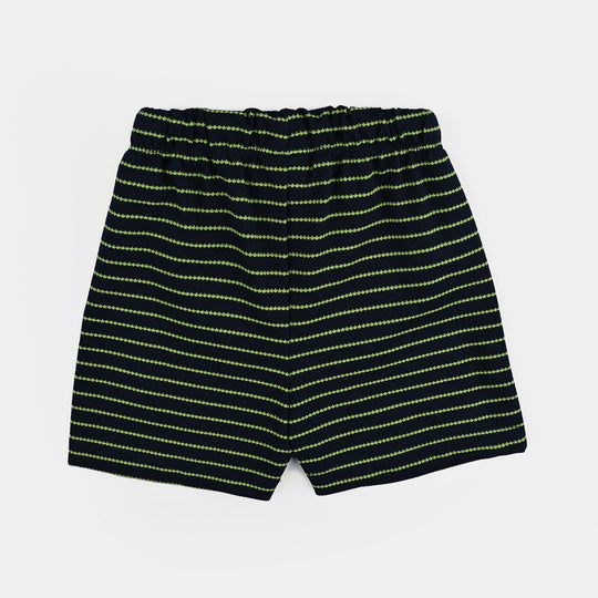 Infant Boys Jacquard Short Little Surfer Dude-NAVY