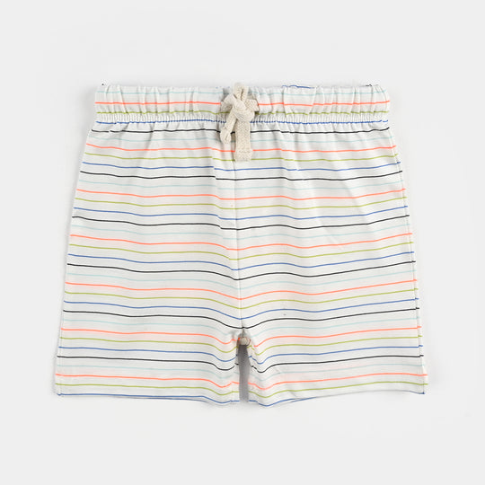 Infant Boys Yarn Dyed Suit Friends-Multi