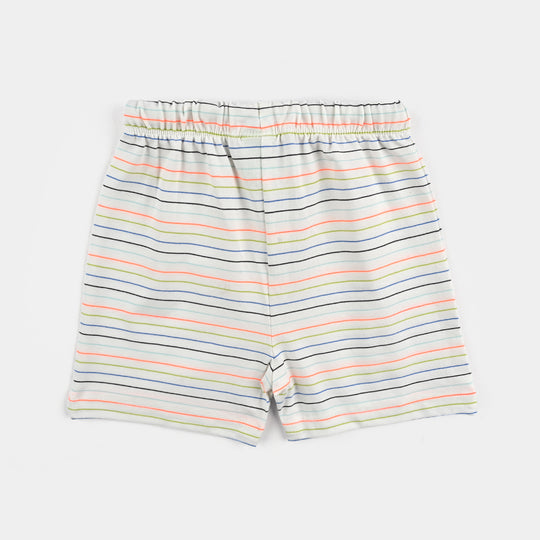 Infant Boys Yarn Dyed Suit Friends-Multi