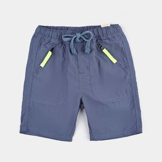 Boys Cotton Twill Short Staple-GREY