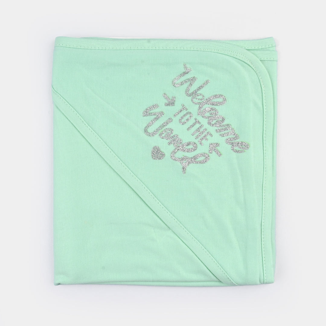 BABY WRAPPING SHEET | WELCOME TO THE WORLD-L.GREEN 1871
