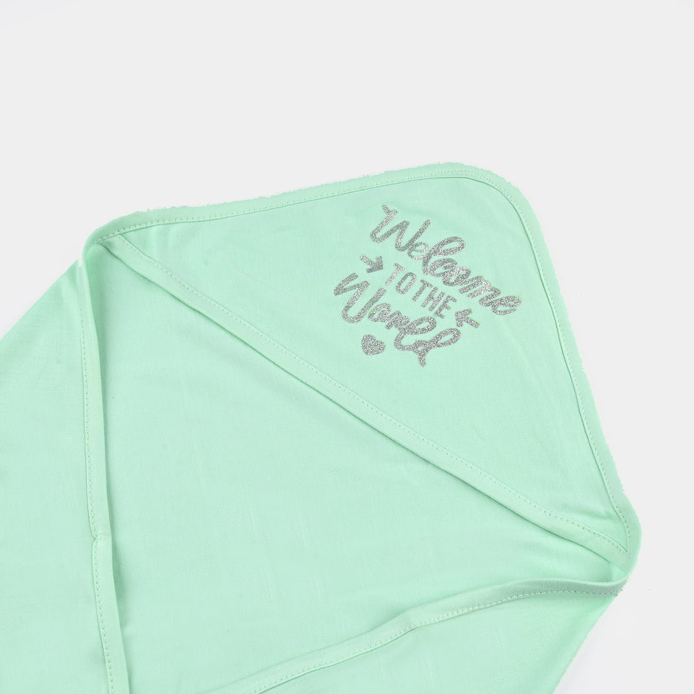 BABY WRAPPING SHEET | WELCOME TO THE WORLD-L.GREEN 1871