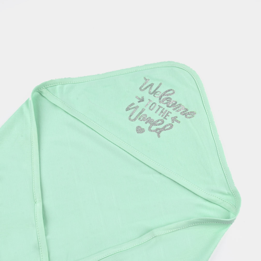 BABY WRAPPING SHEET | WELCOME TO THE WORLD-L.GREEN 1871