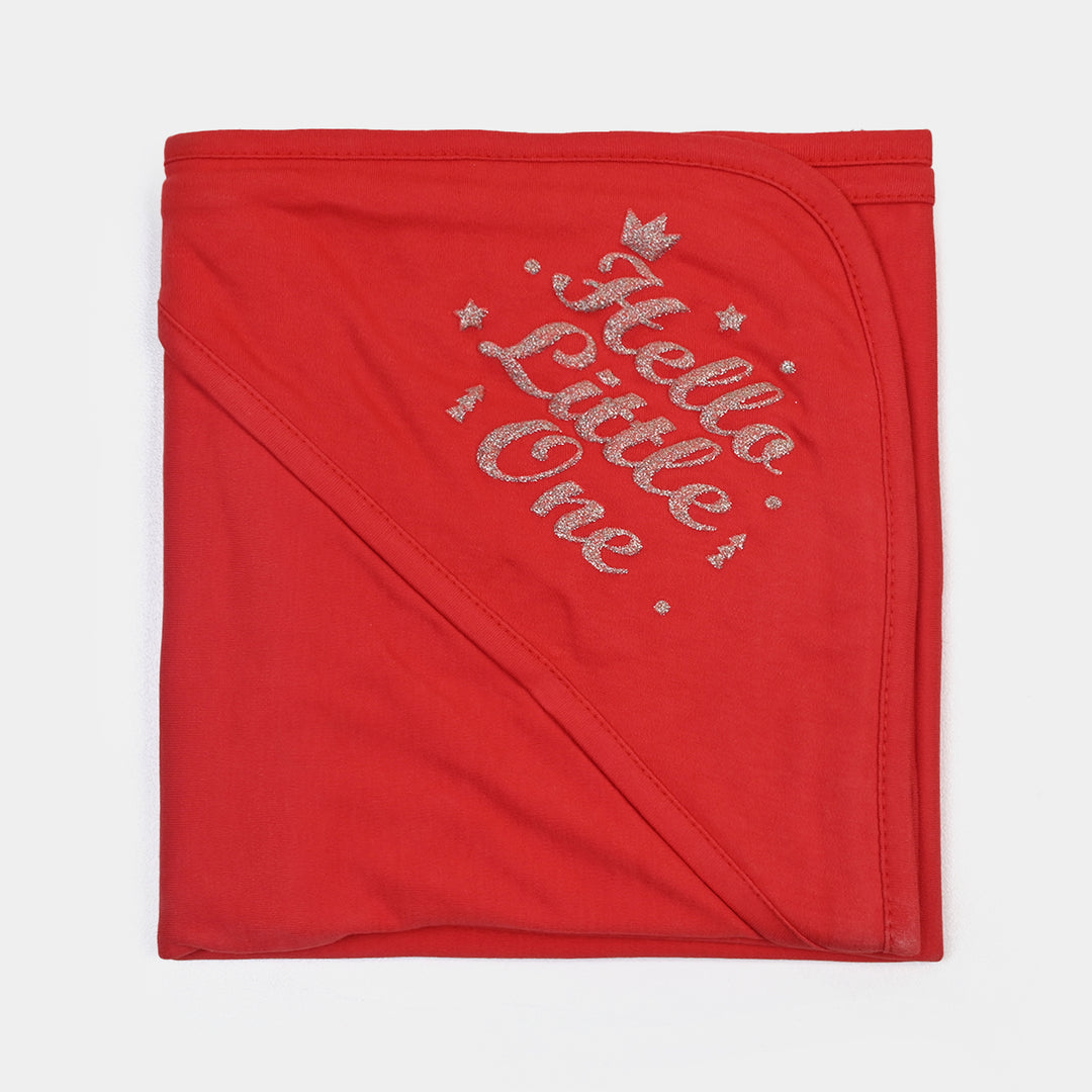 BABY WRAPPING SHEET | HELLO LITTLLE ONE-RED 1872
