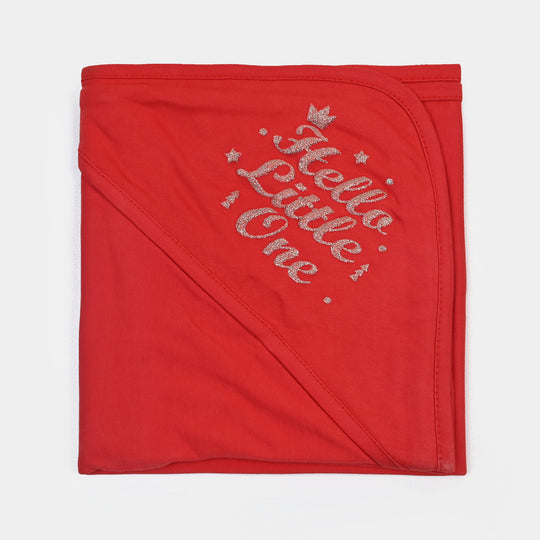 BABY WRAPPING SHEET | HELLO LITTLLE ONE-RED 1872