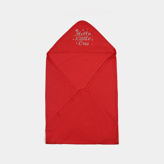 BABY WRAPPING SHEET | HELLO LITTLLE ONE-RED 1872